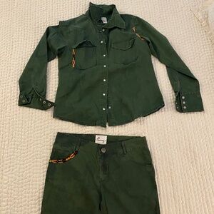 Pencey  Shirt Jacket and Shorts Set